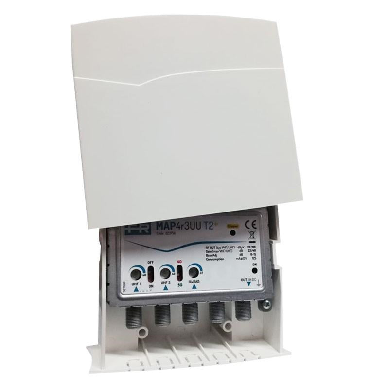 Amplificatore Fracarro MAP4R3UU T2 3 DAB U U 22/40DB 223758