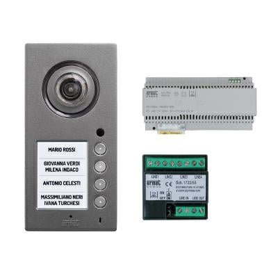 Kit base impianto fino a 4 chiamate Urmet 1784/700 Mikra PLUS 2 voice A COLORI