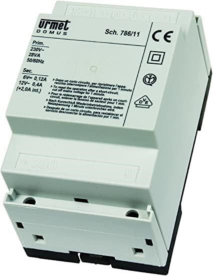 URMET 786/11 Alimentatore Citofonico Domus 28VA 230V 786 11 4+N fili RICAMBIO