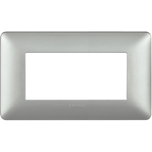 BTICINO - BTIAM4804MSL MATIX - PLACCA 4P SILVER