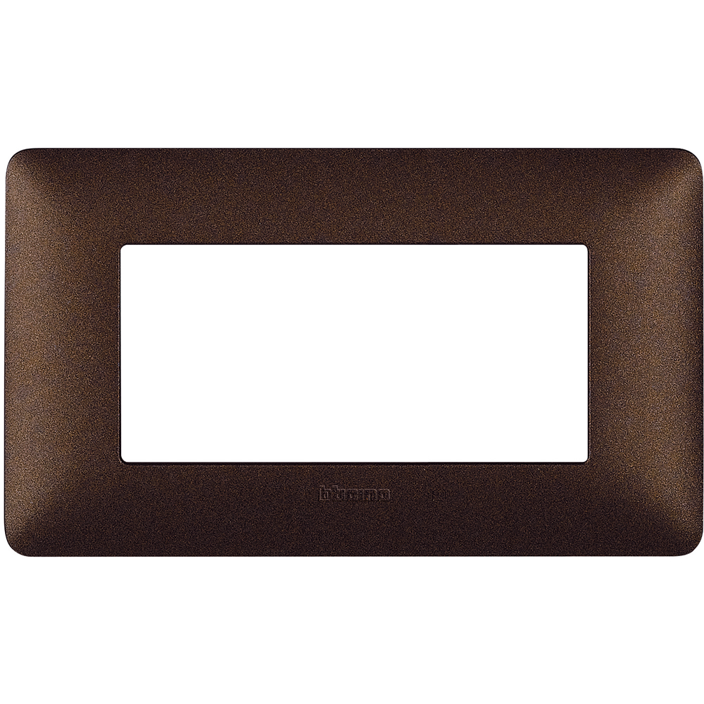BTICINO - BTIAM4804TGG MATIX - PLACCA 4P MARRONE CAFFE