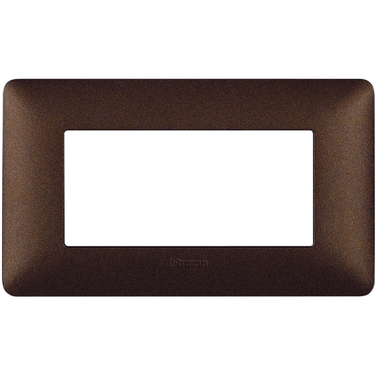 BTICINO - BTIAM4804TGG MATIX - PLACCA 4P MARRONE CAFFE