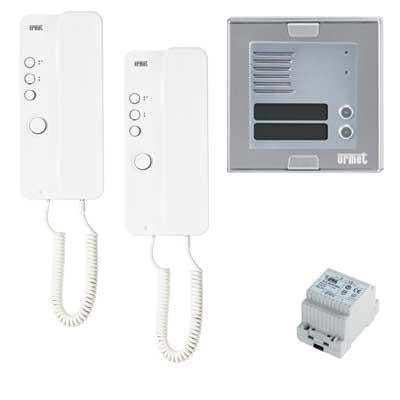 Kit citofonico Bifamiliare urmet 1150/302 5 Fili